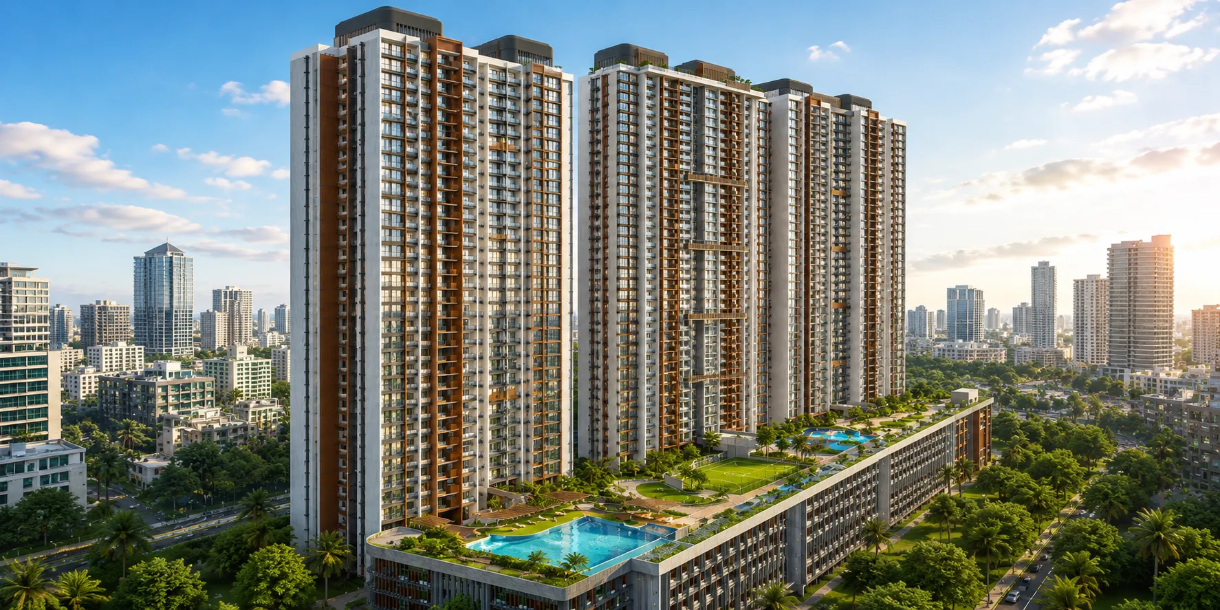 Godrej Horizon Wadala — clubhouse and infinity pool